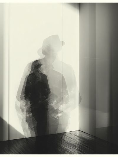 Ghostly Figure Photography Poster. poster