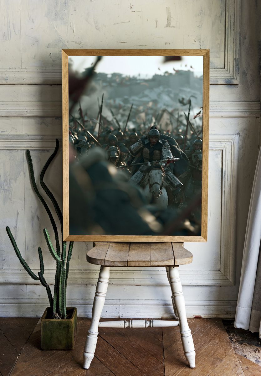 Epic Cavalry Battle Photography Poster. room preview
