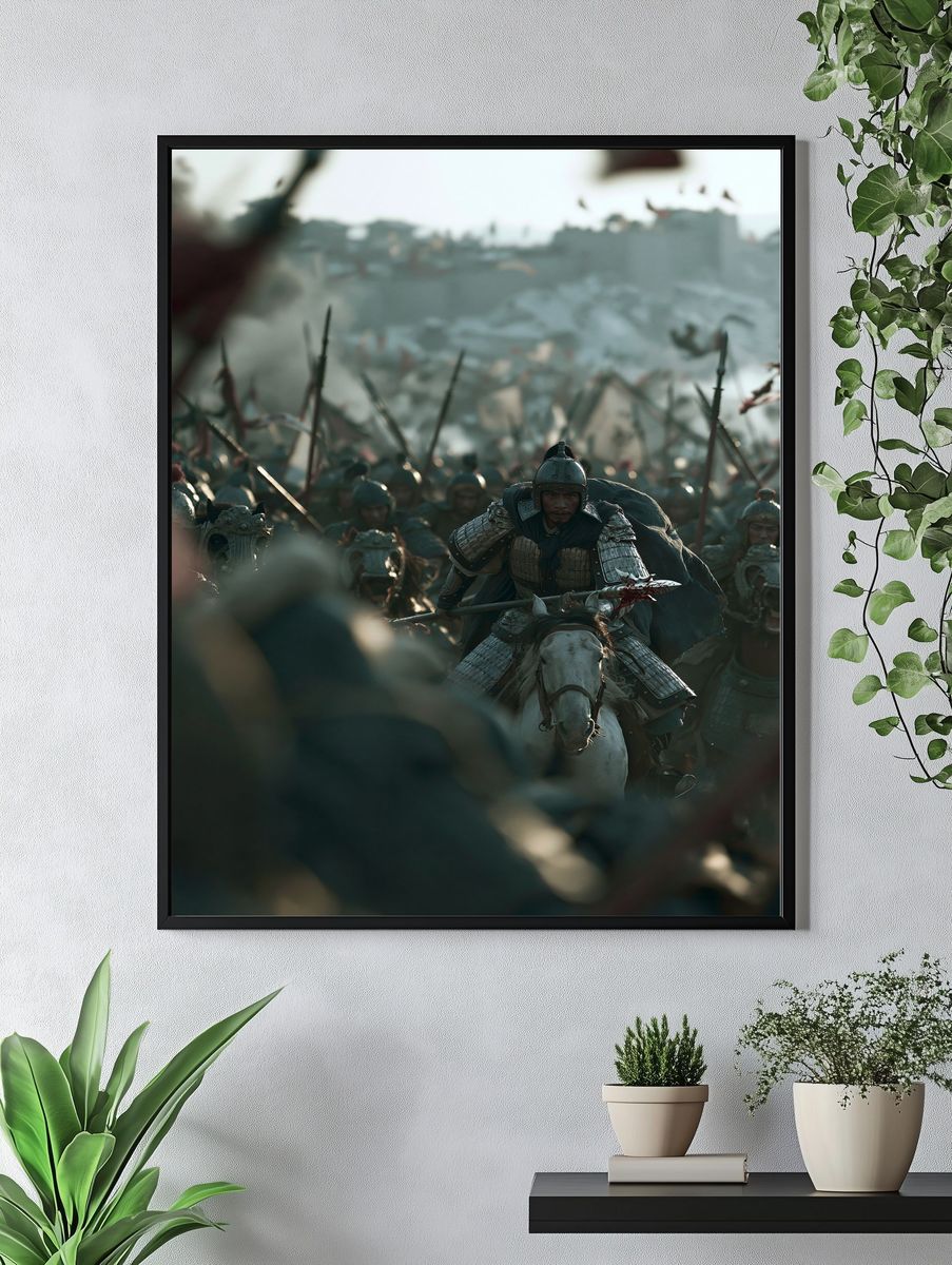 Epic Cavalry Battle Photography Poster. — room view 4