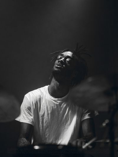 Moody Drummer Portrait Print.