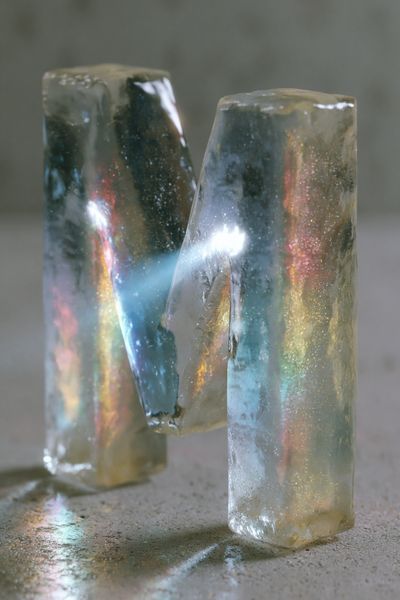 Iridescent Crystal Sculpture Print.