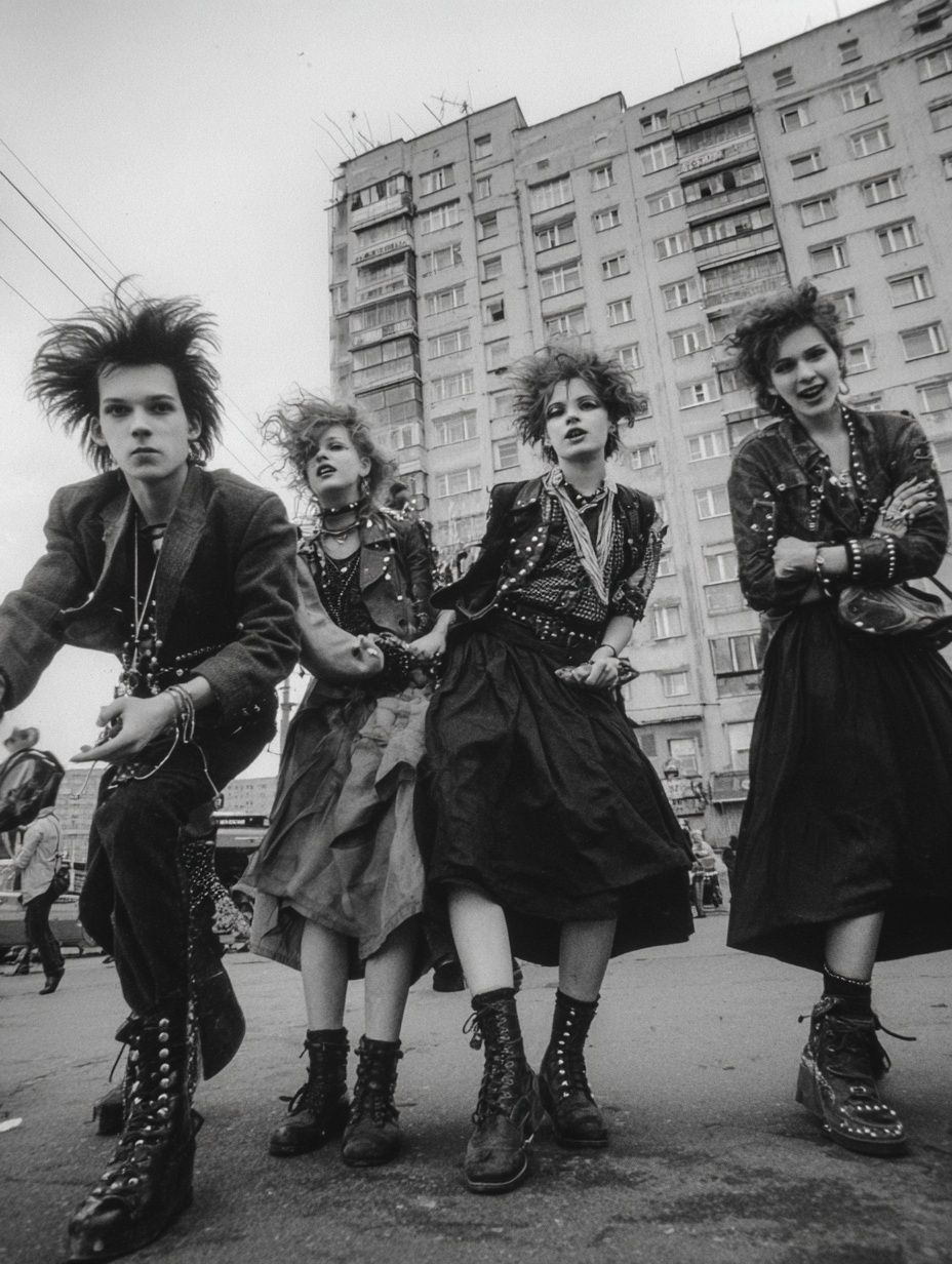 Gothic Punk Street Scene Poster. poster detail