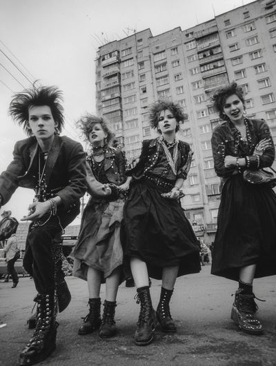 Gothic Punk Street Scene Poster. poster print