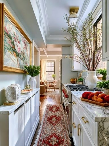 Elegant Kitchen Interior Photography Poster. poster detail