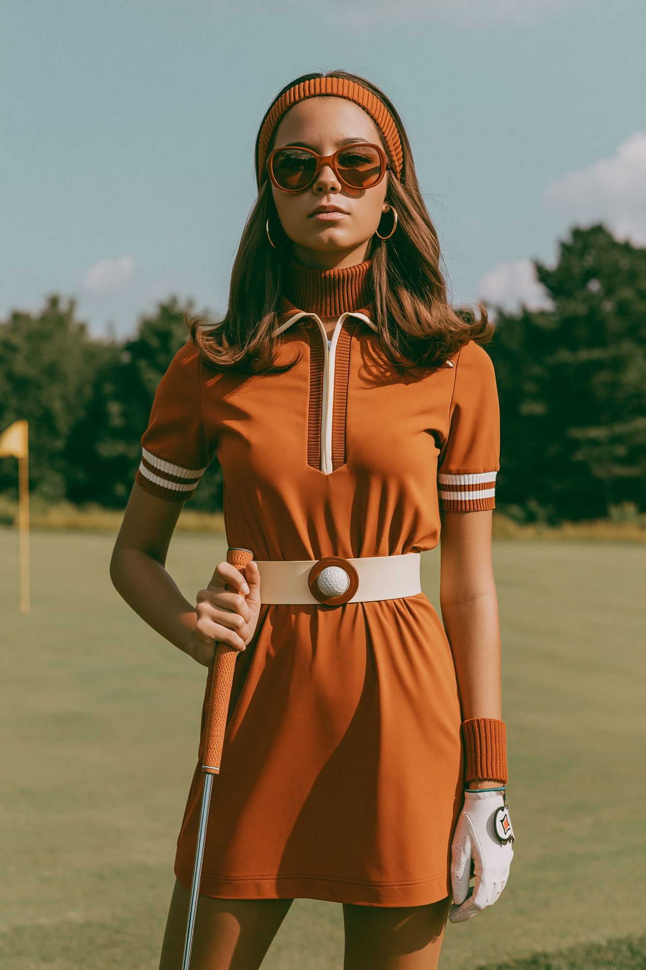 Retro Golf Portrait Print. poster detail