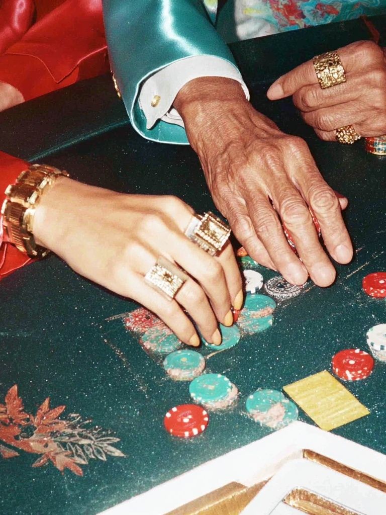 Casino Table Hands Photography Poster. poster detail