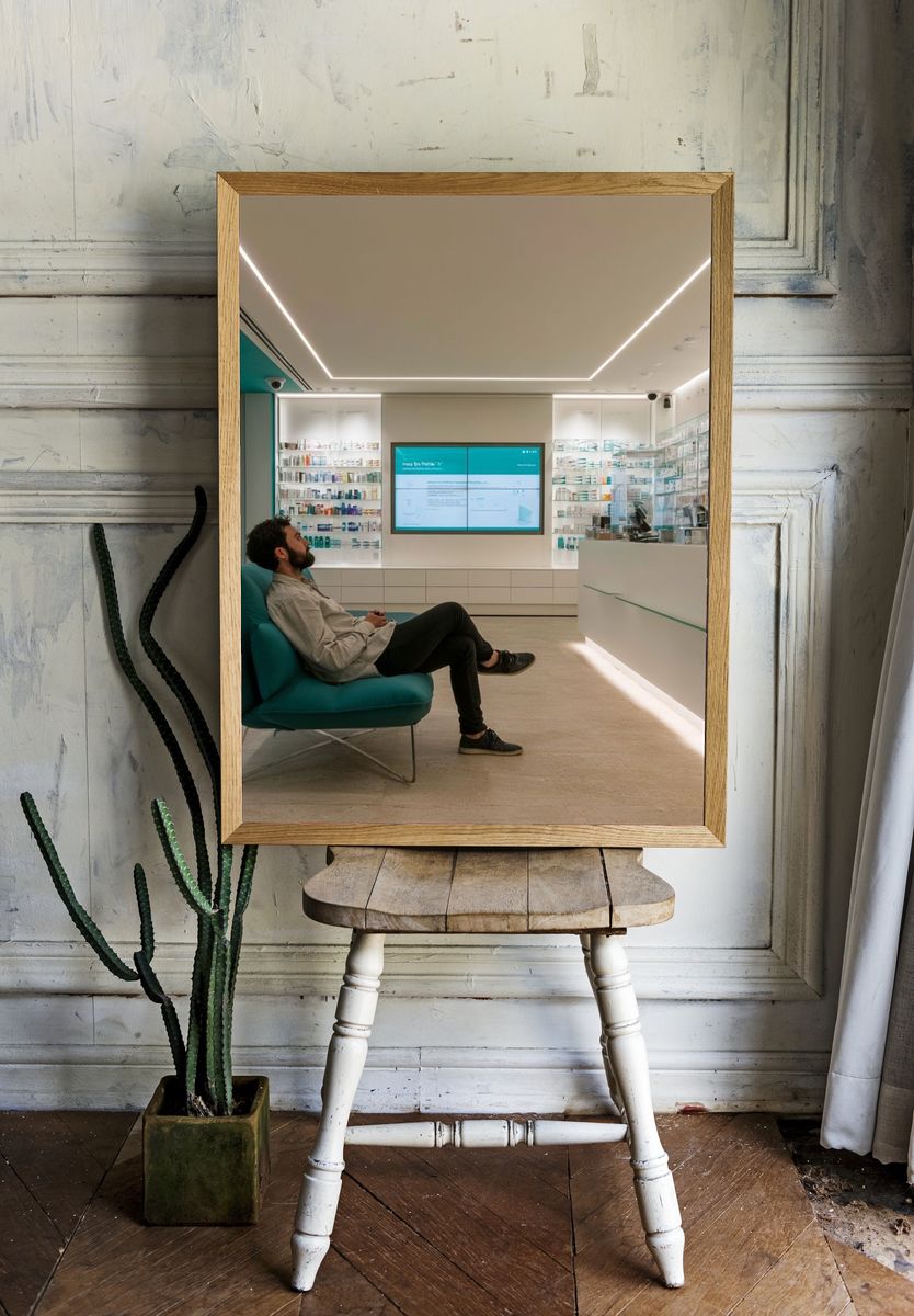 Modern Pharmacy Interior Photography Poster. — room view 1