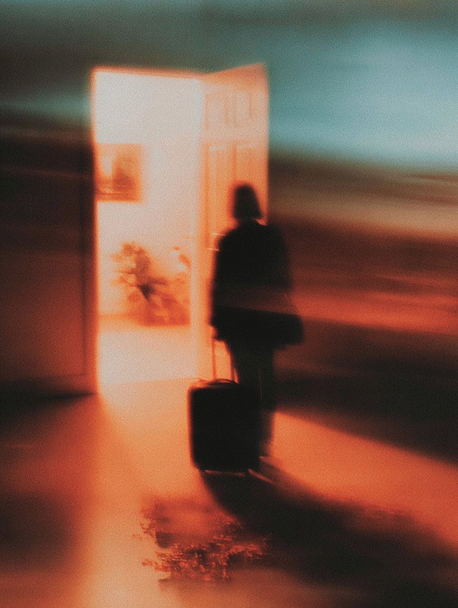 Blurred Departure Photography Poster. poster — photography art