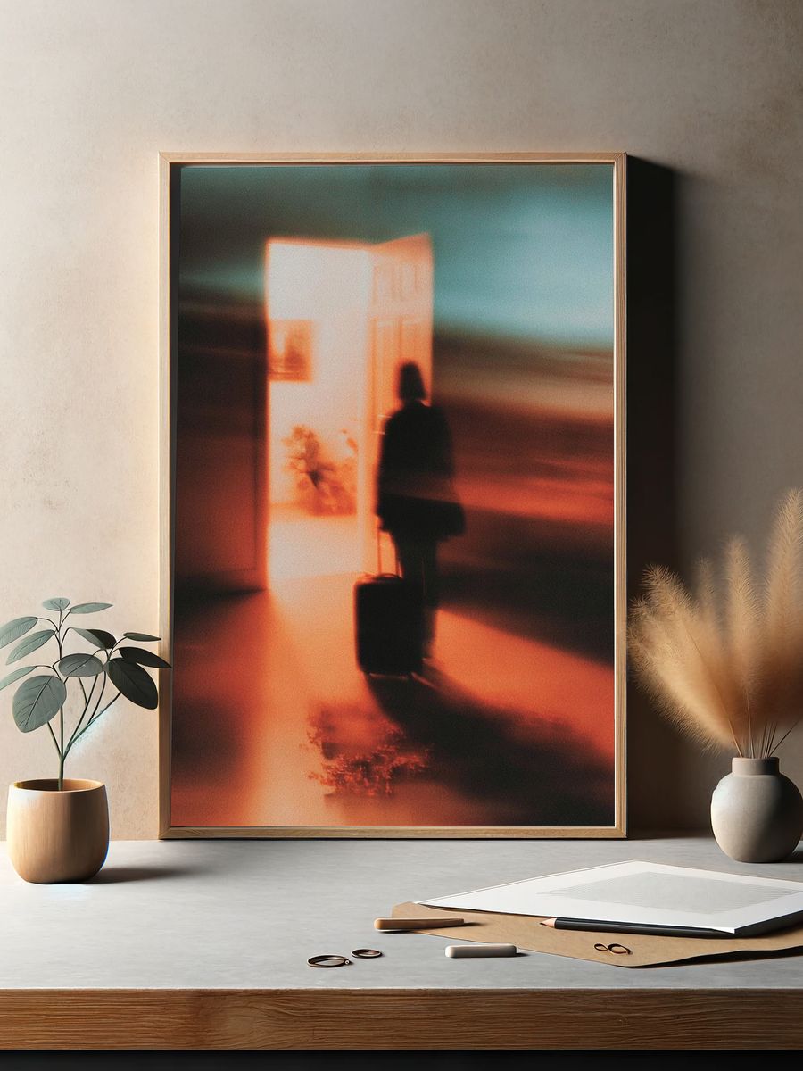 Blurred Departure Photography Poster. — room view 2