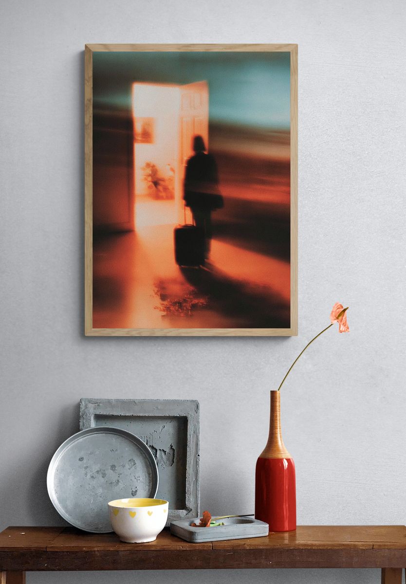 Blurred Departure Photography Poster. — room view 3