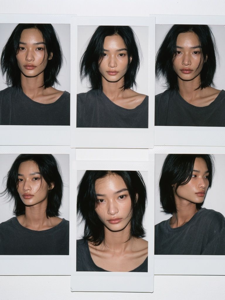 Editorial Portrait Contact Sheet Poster. poster detail