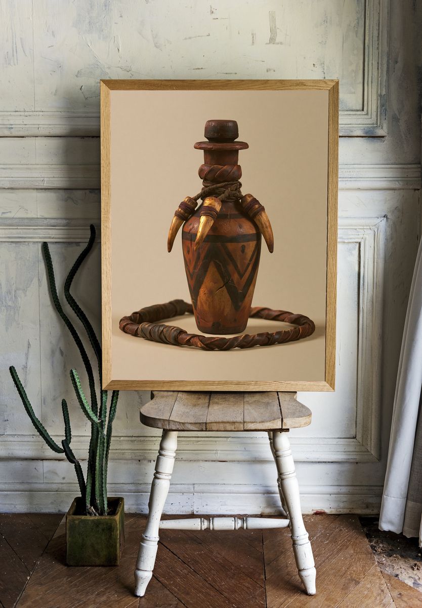 Ceremonial Vessel Still Life Poster. — room view 1