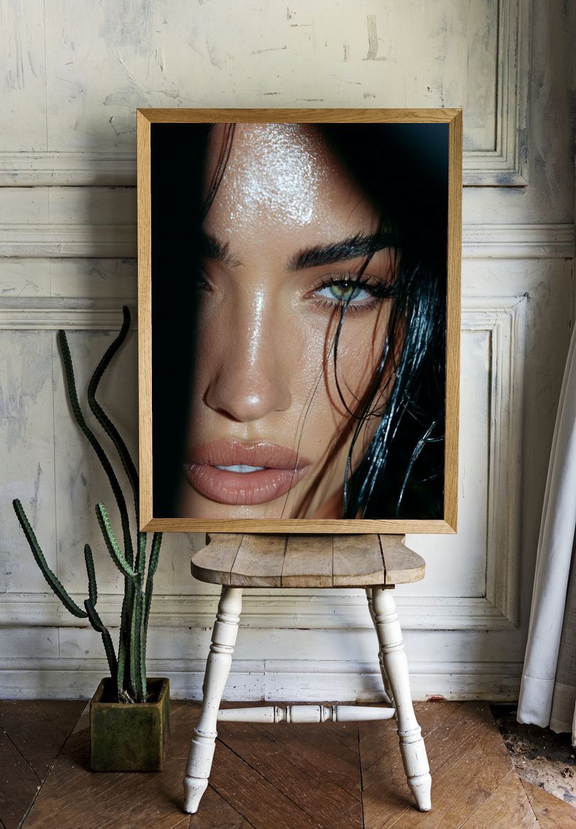 Moody Glamour Portrait Print. — room view 1