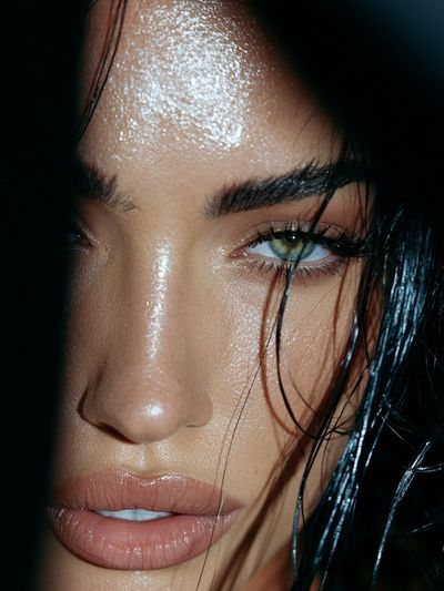 Moody Glamour Portrait Print. poster