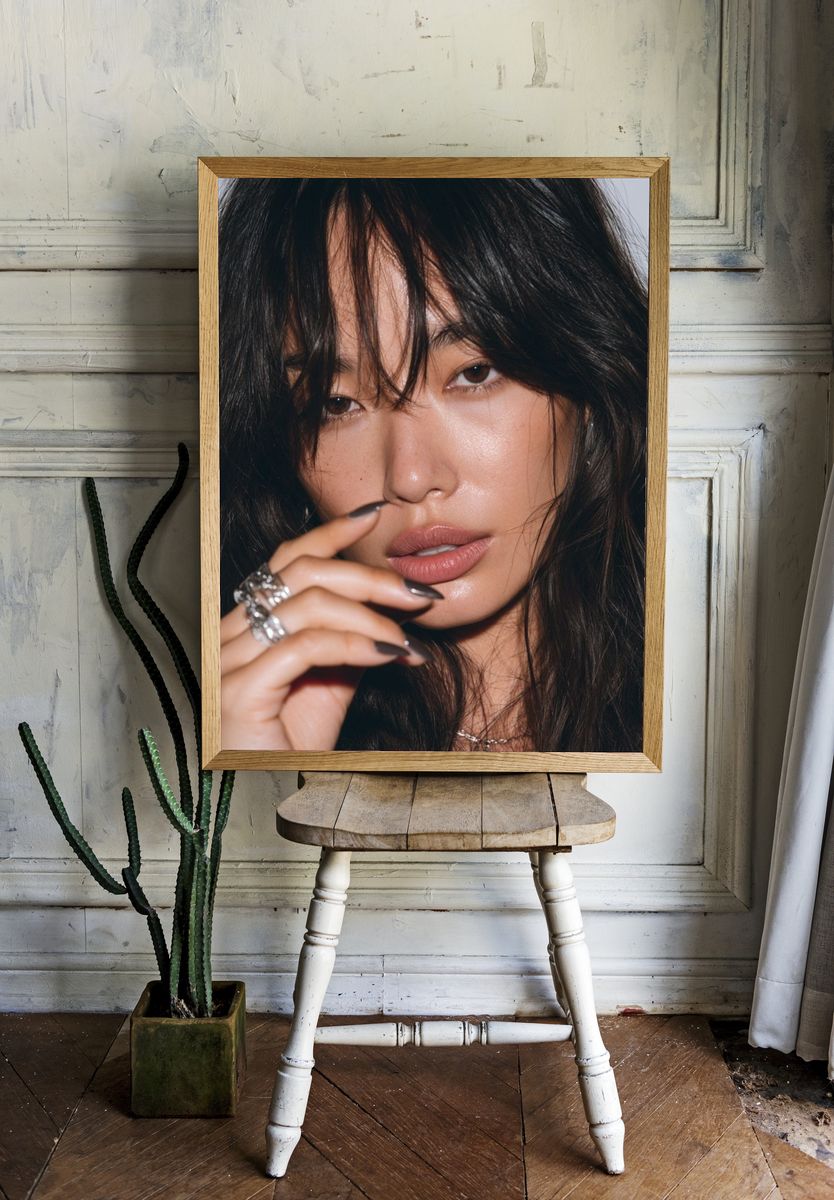 Moody Fashion Portrait Poster. room preview