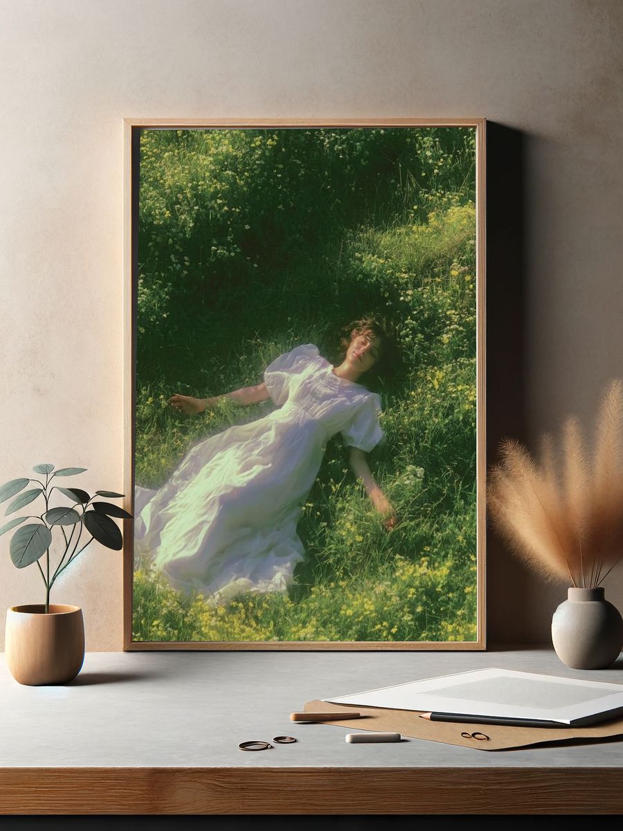 Meadow Dream Portrait Poster. — room view 2