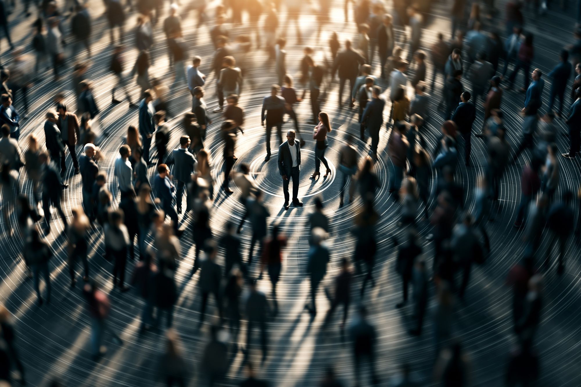 Crowd in Motion Photography Poster. poster — photography art