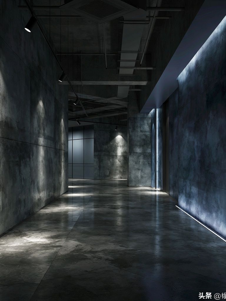 Industrial Corridor Photography Poster. poster — photography art