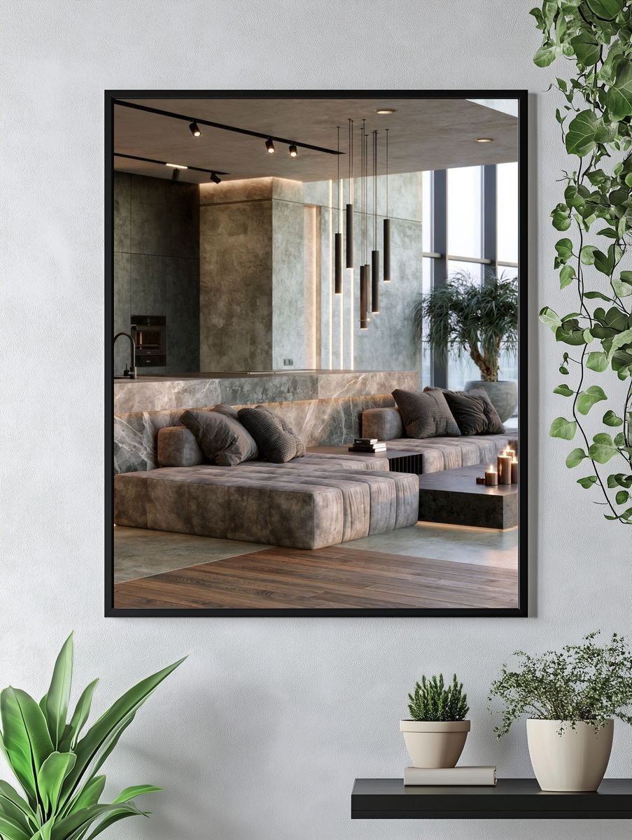 Modern Luxury Interior Photography Poster. — room view 4