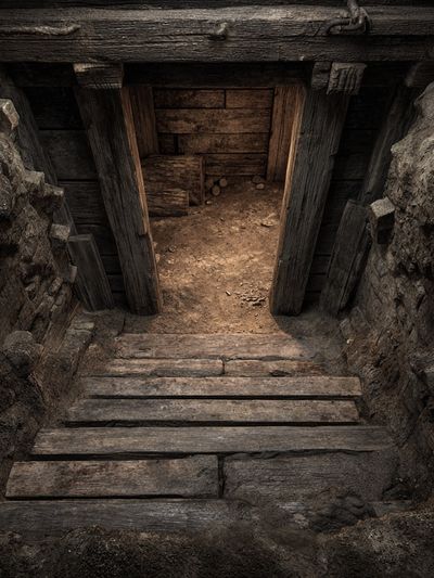 Rustic Mine Entrance Photography Poster. poster print