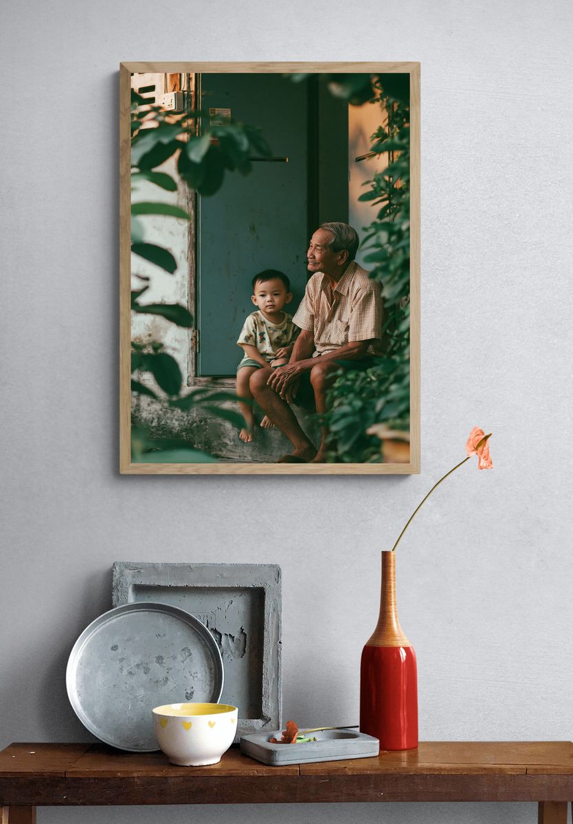 Quiet Family Moment Photography Poster. — room view 3