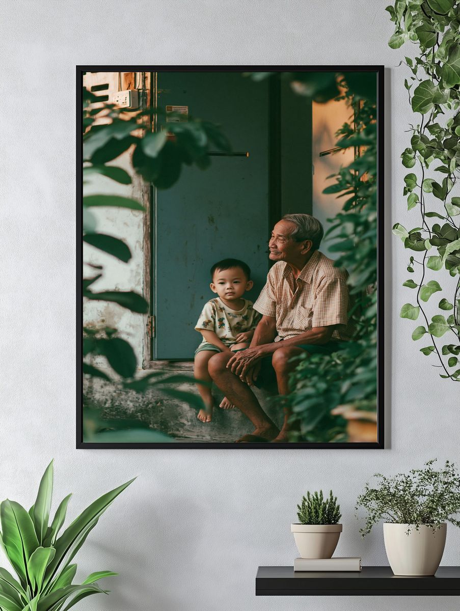 Quiet Family Moment Photography Poster. — room view 4