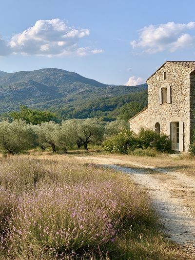 Tuscan Stone House Landscape Poster. poster