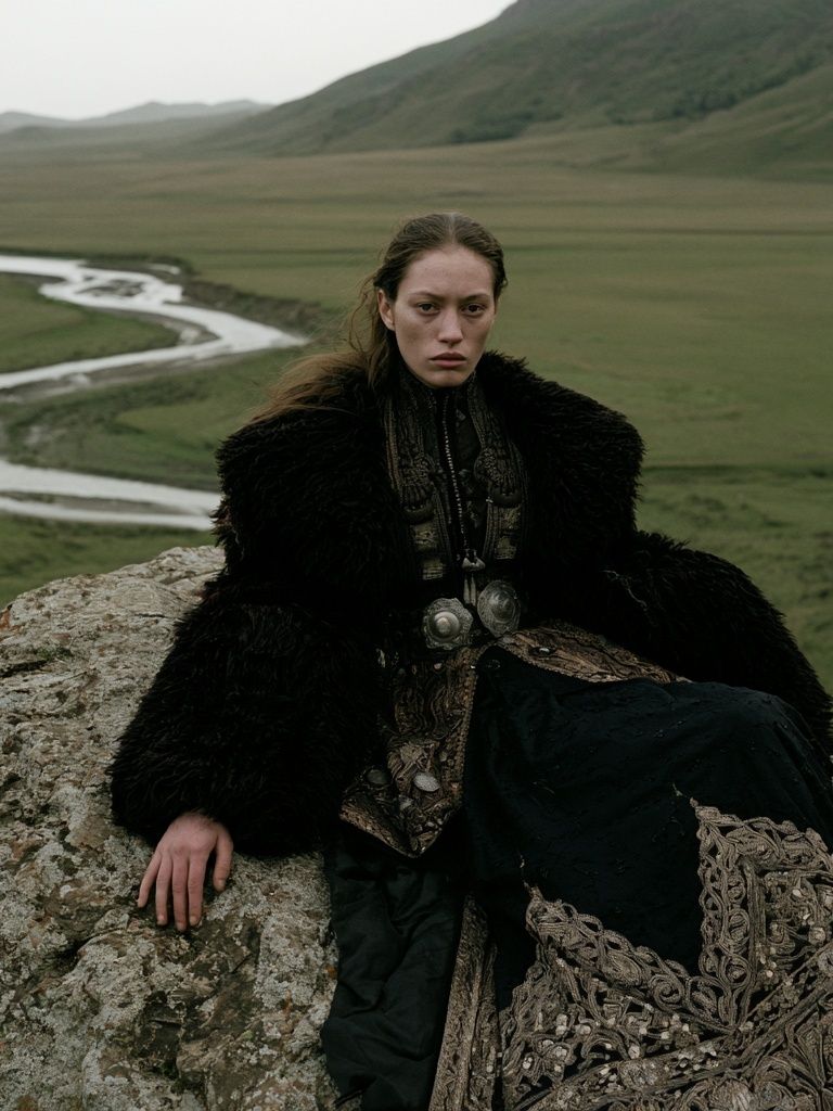 Misty Highland Portrait Print. poster — photography art