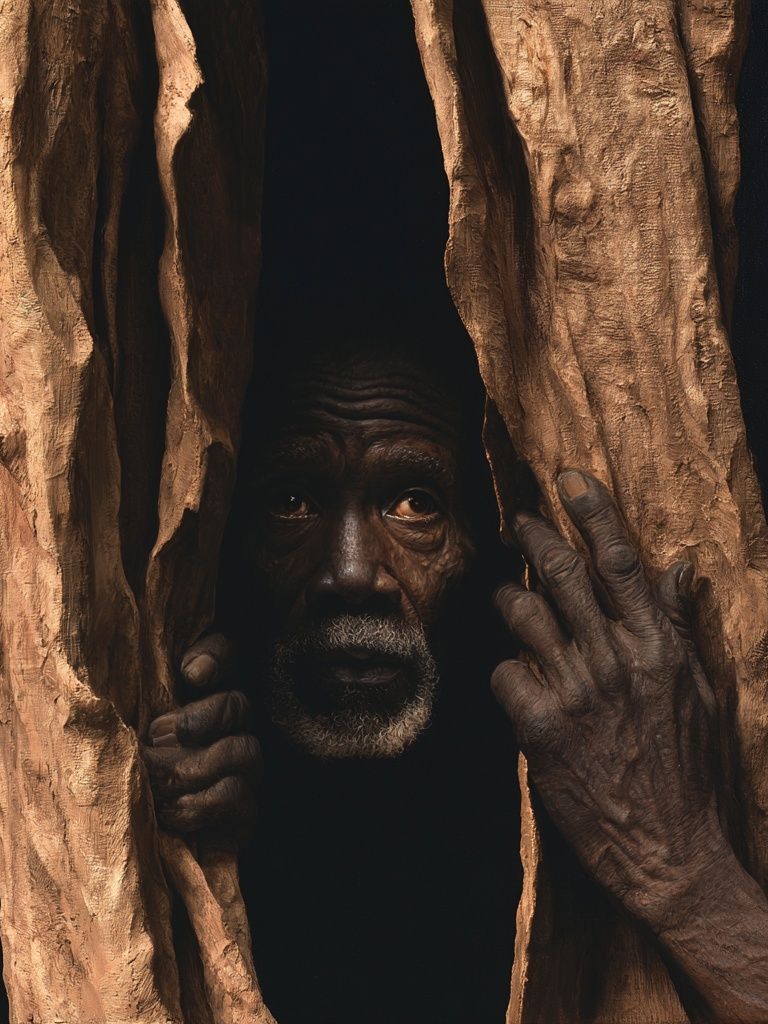 Hidden Elder Portrait Print. poster detail