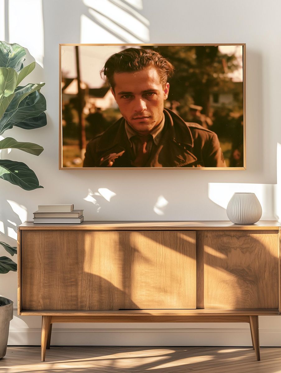 Moody Male Portrait Photography Poster. — room view 3