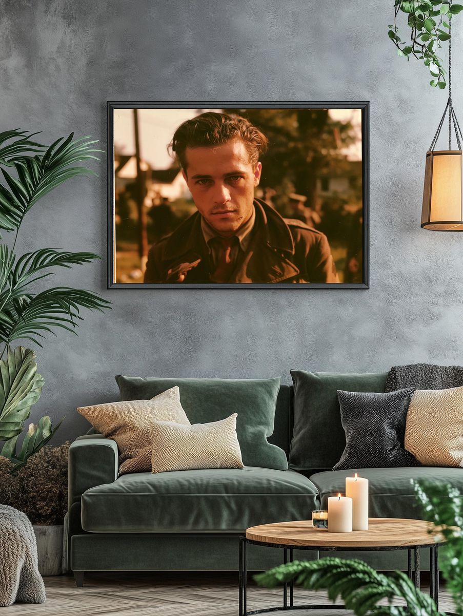 Moody Male Portrait Photography Poster. — room view 4
