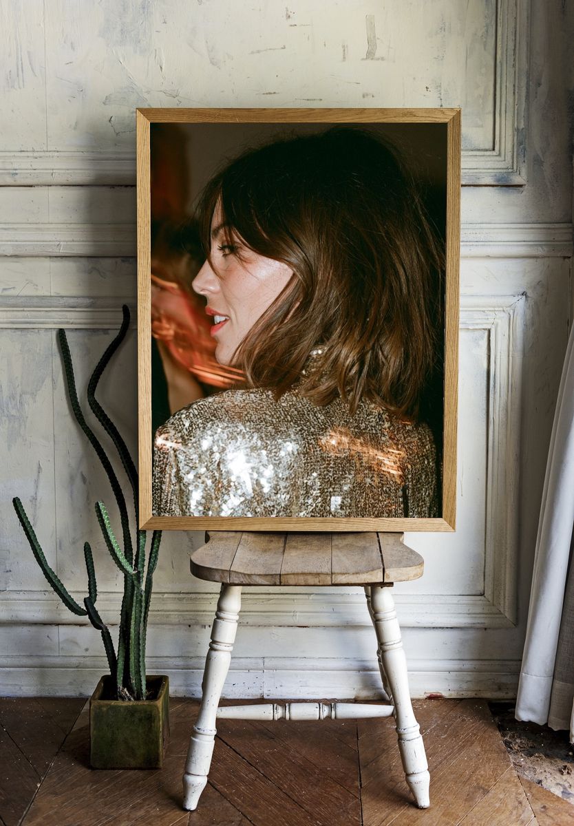 Sequin Portrait Photography Poster. — room view 1