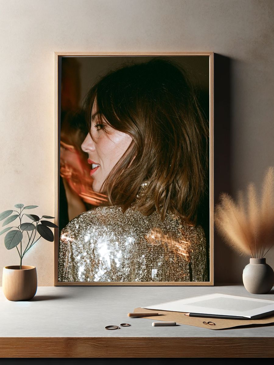 Sequin Portrait Photography Poster. — room view 2