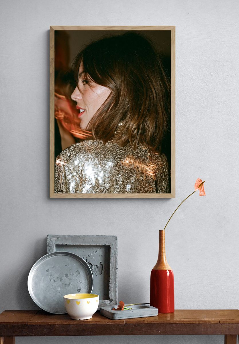 Sequin Portrait Photography Poster. — room view 3