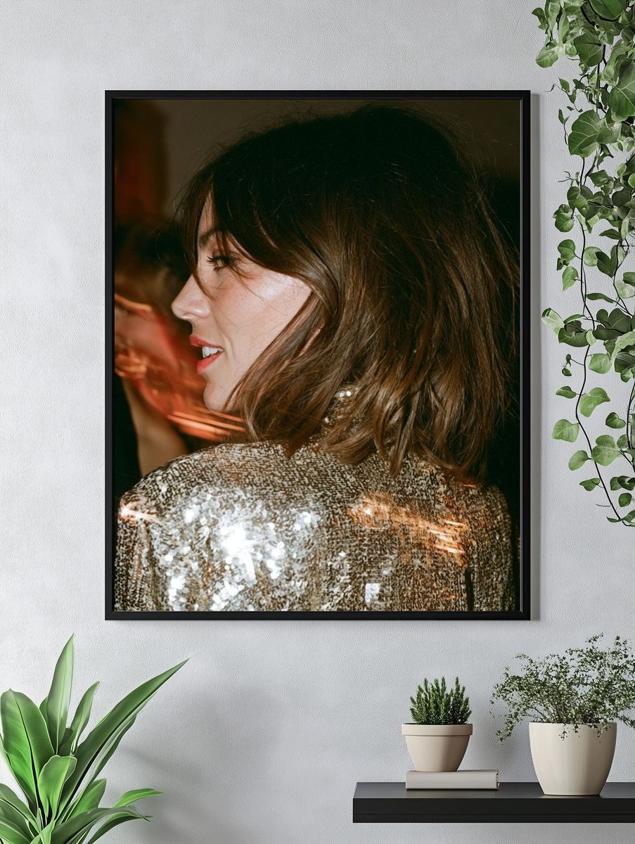 Sequin Portrait Photography Poster. — room view 4