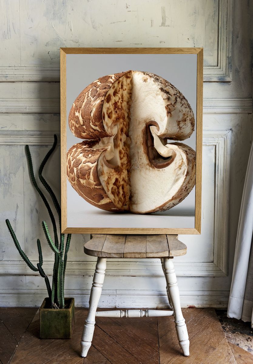 Mushroom Still Life Photography Poster. — room view 1