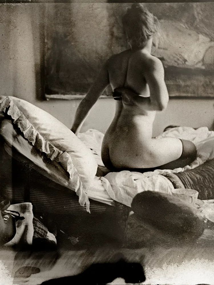 Nude photography of Marie Jordan (ca. 1889). poster — photography art