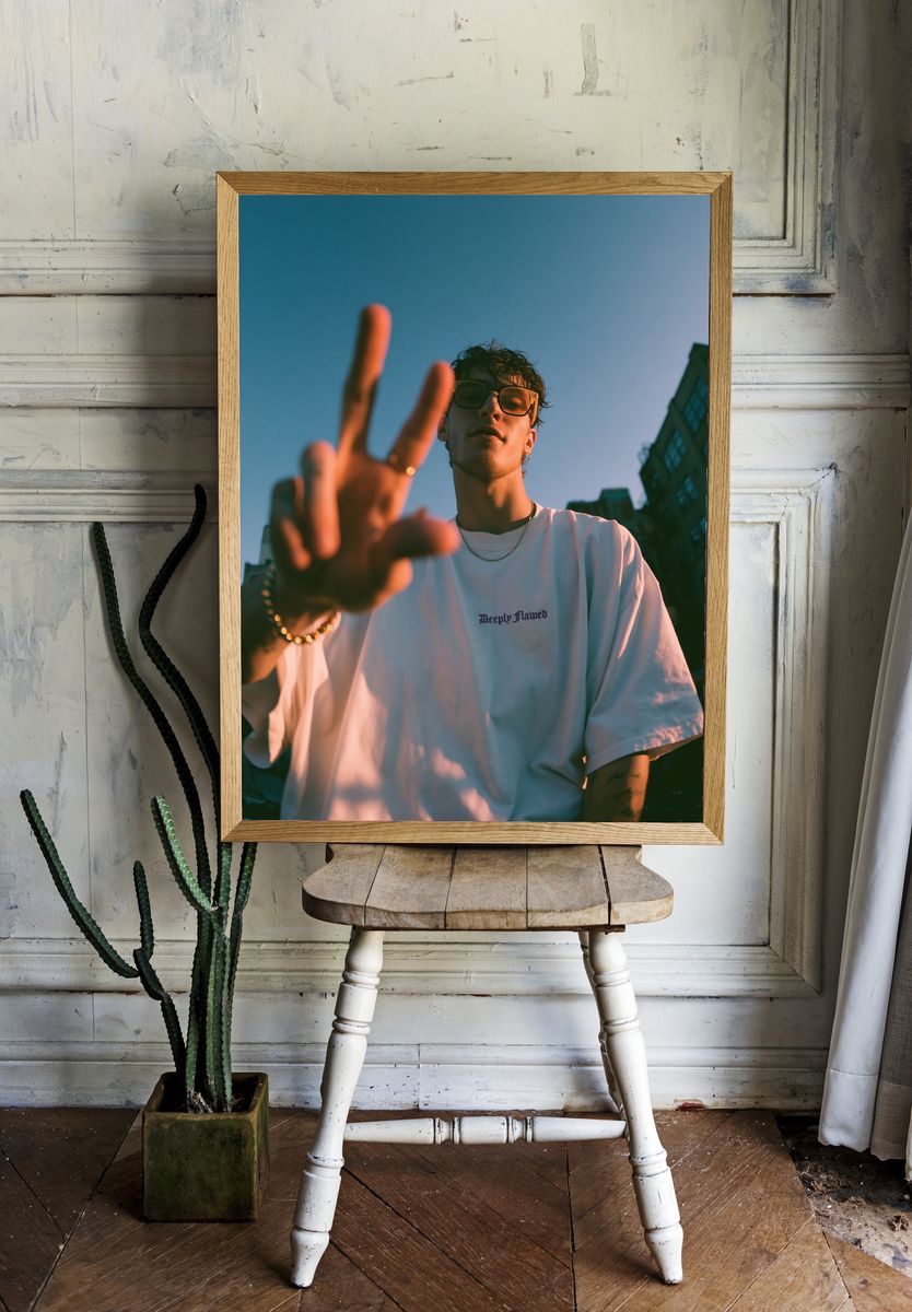 Urban Portrait Street Photography Poster. — room view 1