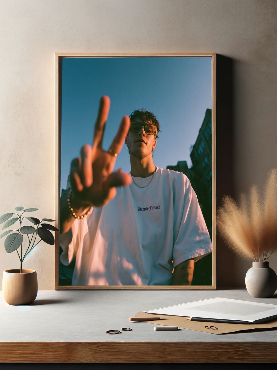 Urban Portrait Street Photography Poster. — room view 2