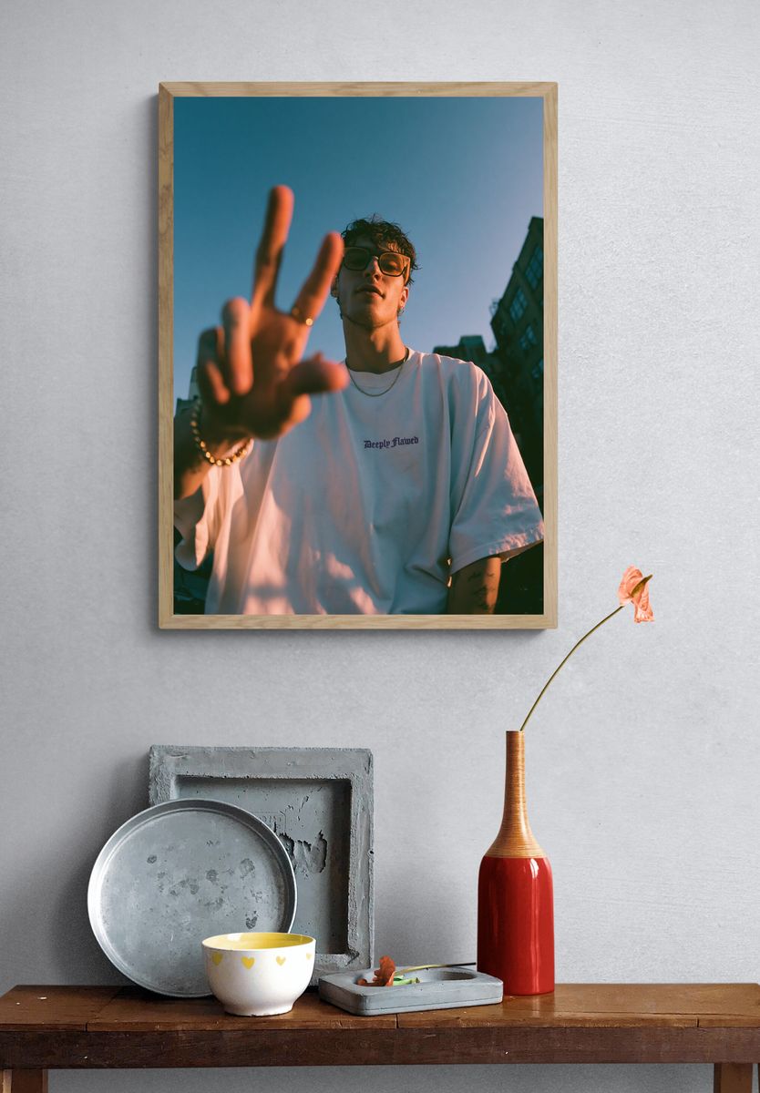 Urban Portrait Street Photography Poster. — room view 3