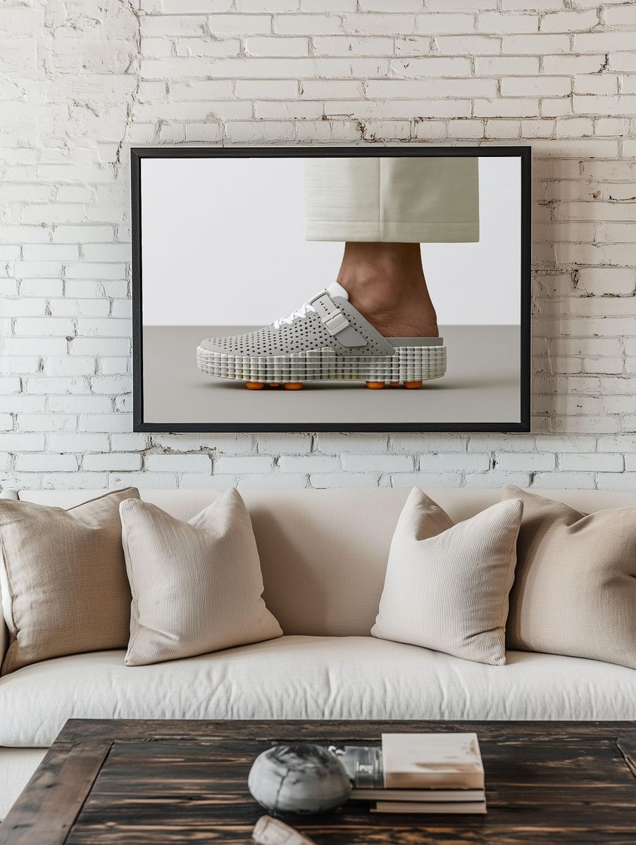 Minimalist Sneaker Photography Poster. room preview