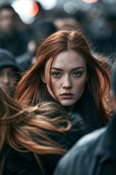 Red-Haired Portrait Photography Poster.