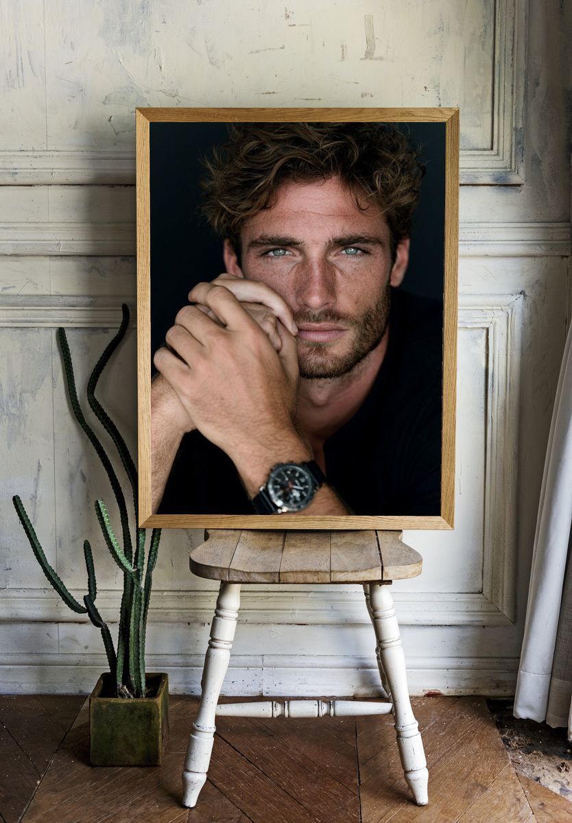 Moody Male Portrait Photography Poster. — room view 1