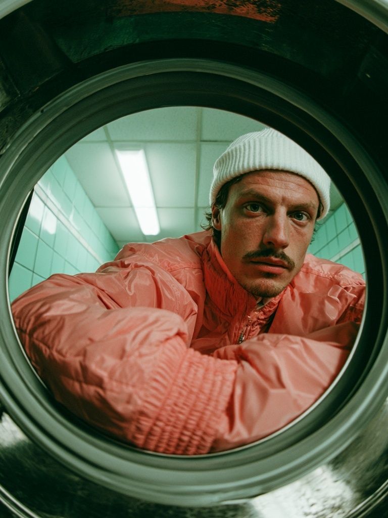 Laundromat Portrait Photography Poster. poster — photography art