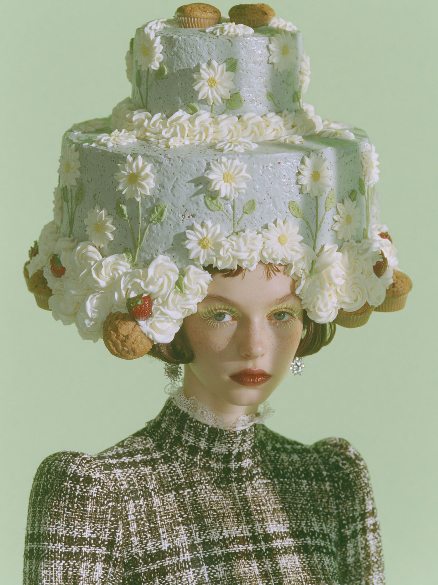 Cake Hat Portrait Photography Poster. poster detail