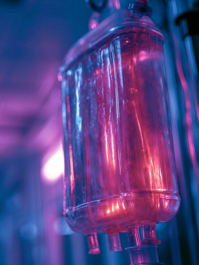 Neon IV Drip Photography Poster. poster