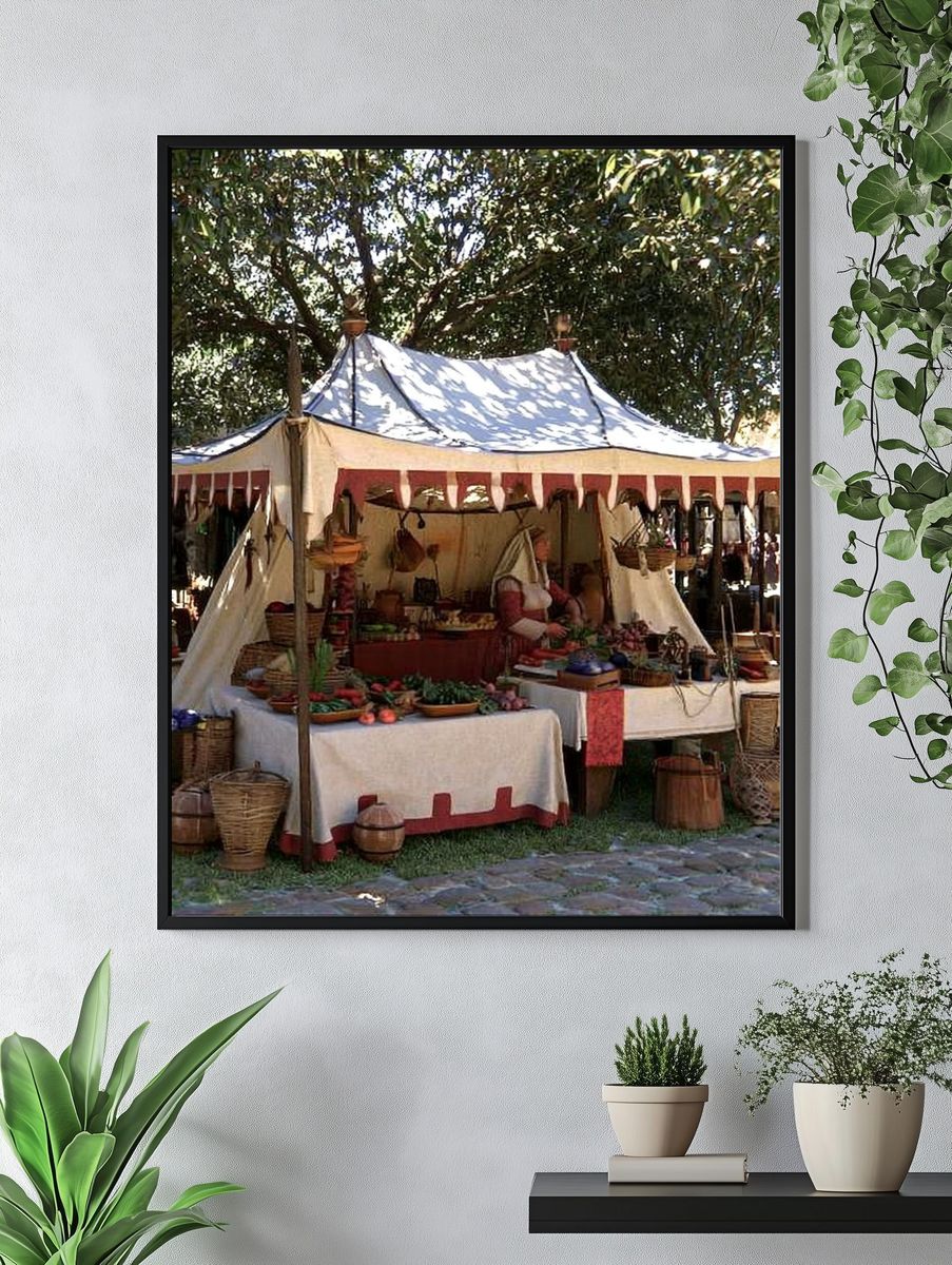 Medieval Market Stall Photography Poster. — room view 4