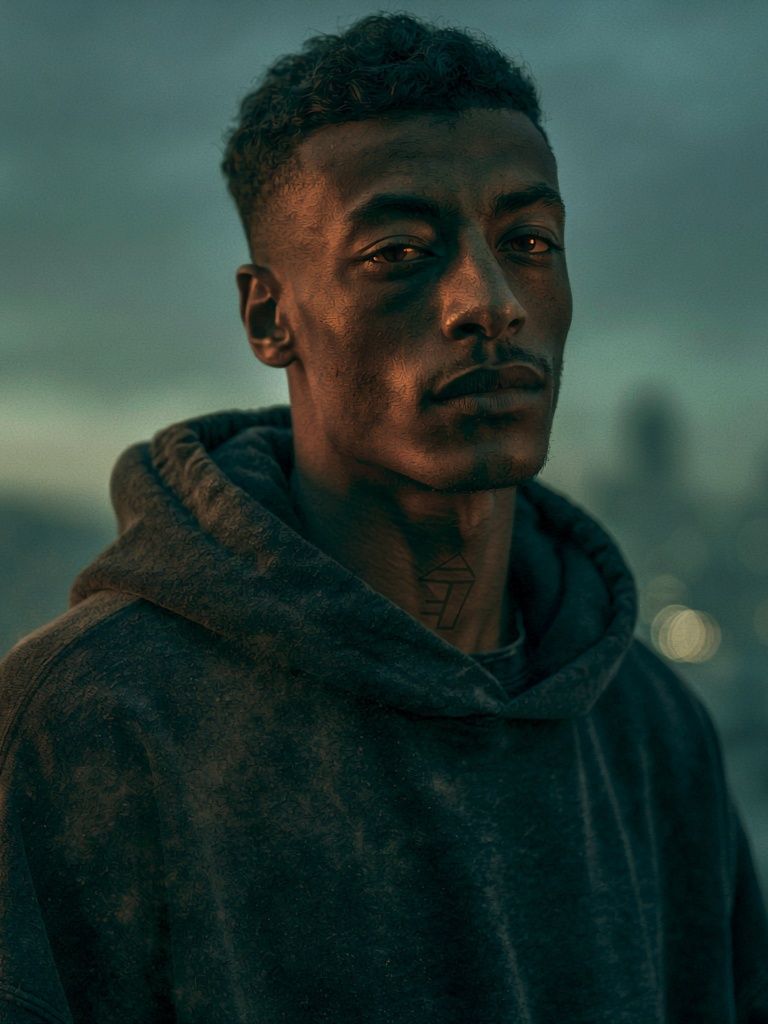 Moody Urban Portrait Poster. poster — photography art