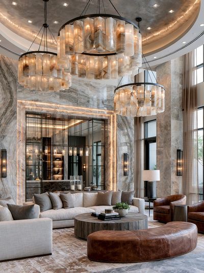Luxury Marble Lobby Photography Poster.