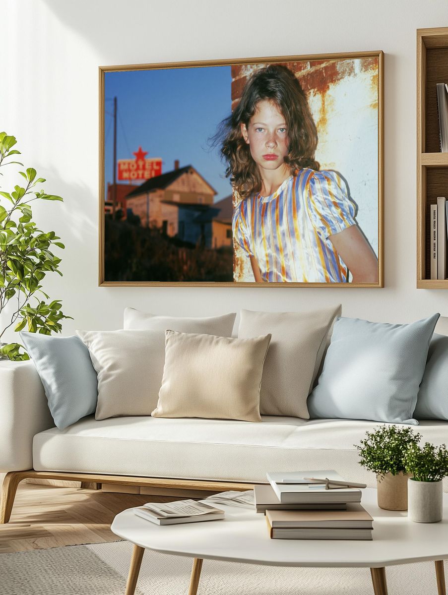 Moody Motel Portrait Photography Poster. — room view 2